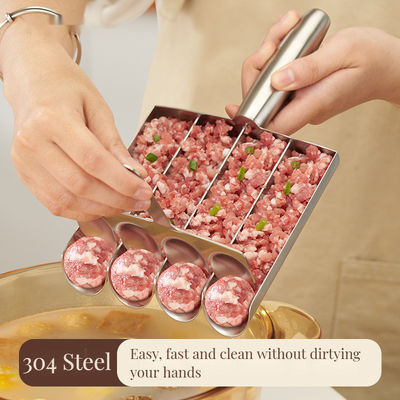 多用途の竹器具 粘りしない肉玉 スプーンセット