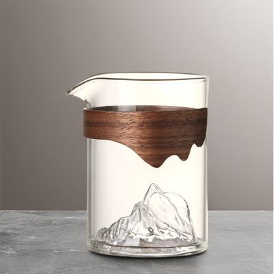 クラシックデザインスタイル 240ml 透明ガラス茶杯 水と牛乳 持続可能