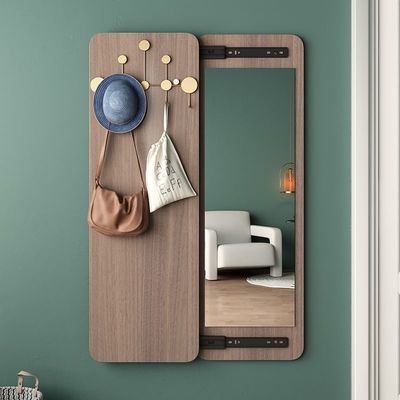 ウォールデザイン スタイルの現代 DIY ハングフックラック 木材貯蔵用のホールボード