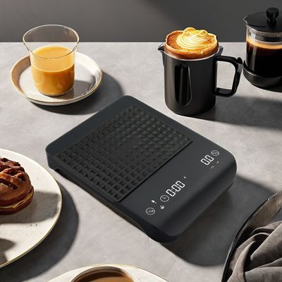 2024 再充電可能な3kg容量 カフェスケール タイム機能と丸いデザイン