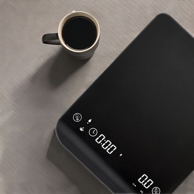 タイマーとシリコンベース BAMBOO コーヒー用再充電可能なデジタルスケール 3kg/0.1g 正確さ