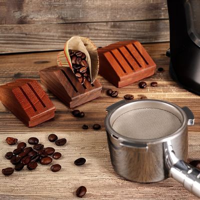 鋼 シリコンスクリーン ウォールナット 木 58mm エスプレッソ コーヒー ティー フィルター ホールダー コーヒー ティー ツール