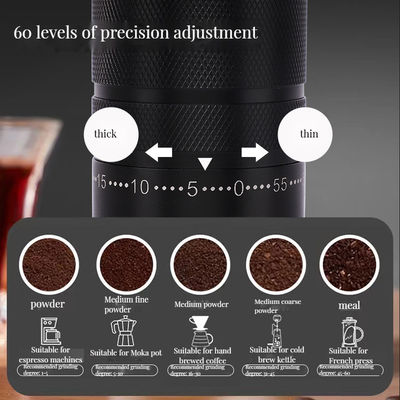 アクリル カフェ コーヒー 磨き機 現代のステンレス 鋼 デザインと 木のハンドル