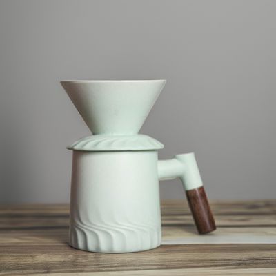 500ml 容量 現代のヴィンテージ セラミック オーバー コーヒー メーカー ポルセラン フィルター ドリッパー