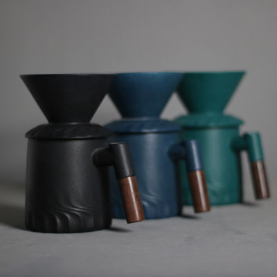 500ml 容量 現代のヴィンテージ セラミック オーバー コーヒー メーカー ポルセラン フィルター ドリッパー