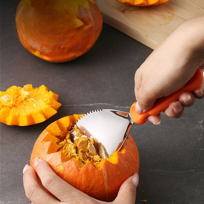 ハロウィーンの10点の南瓜彫刻キット 野菜彫刻のための耐久性のある金属の手道具