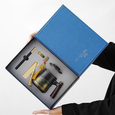 セラミック ポルセラン コーヒーカップ カスタム ロゴ ギフト セット ペンを用いた ティーセット ノートブック デザイン スタイル