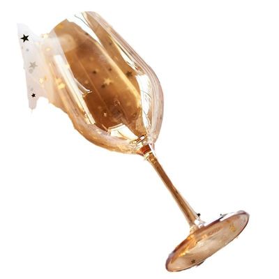 直接の非鉛結晶材料で作られた古典的なブルゴーニュとボルドーワイングラス