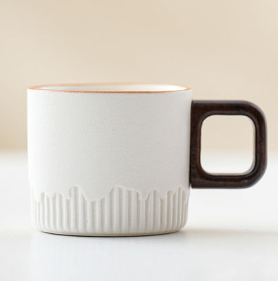 ノルディック コンパクト セラミック カフェカップ 50ml カントリーデザインと木製のハンドル