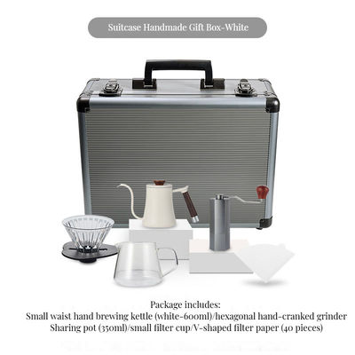 電気フィルターポットと紙のスケールを持つ6枚組のセラミックコーヒー機器コレクション