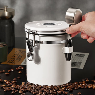 カスタム・ロゴ付きの多機能ステンレス鋼コーヒー豆収納容器 1500ml
