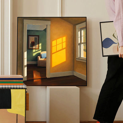 フレーム はい 現代の ノルディック アートデコ 窓 日光 キャンバス 家庭用 壁飾り 印刷