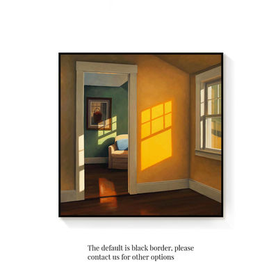 フレーム はい 現代の ノルディック アートデコ 窓 日光 キャンバス 家庭用 壁飾り 印刷