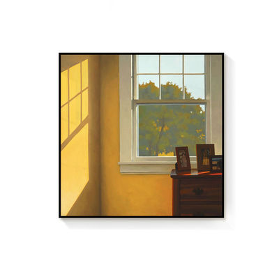 黒と黄金の枠"日光窓"静物画 キャンバス画 形式 梯子ベルト