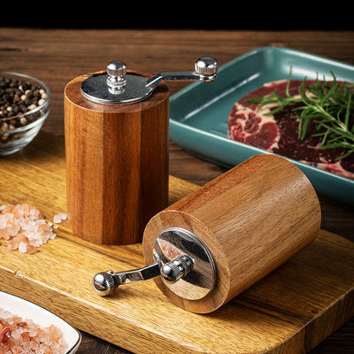 木製の再充填可能なボトル 手動塩と胡桃のミール 麻の種子とカスタマイズされたサイズ