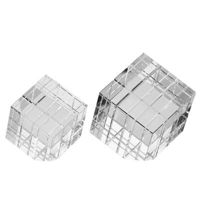 眼を引く ガラス ルビック キューブ 内装 テーブル 家庭 飾り プレゼント