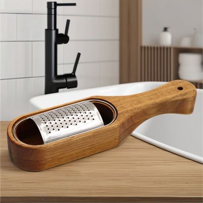 2024 スーパーマーケットのキッチン用 木製チーズ Grater Tool 野菜 ステンレス鋼