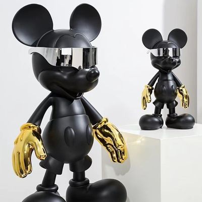 現代のサイバーパンク ミッキーマウス リビングルームとベランダの床のための陶器の飾り付け