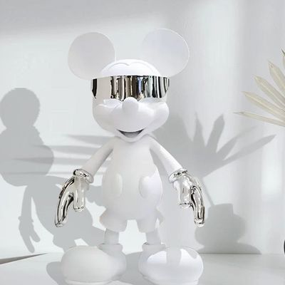現代のサイバーパンク ミッキーマウス リビングルームとベランダの床のための陶器の飾り付け
