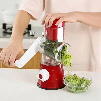 コンパクト ハンドヘルド プラスチック 野菜 チョッパー チーズ シュレッダー ストック用のスピラルカット機