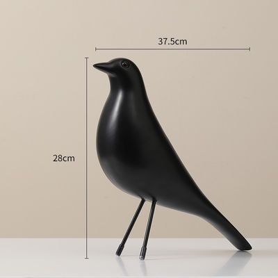 アートデコ様式の家庭装飾 リビングテーブルのためのカスタマイズされたカラー樹脂鳥飾り