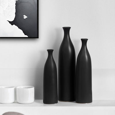 現代的なシンプル 黒と白の陶器 リビングルームの装飾 サイズの中等