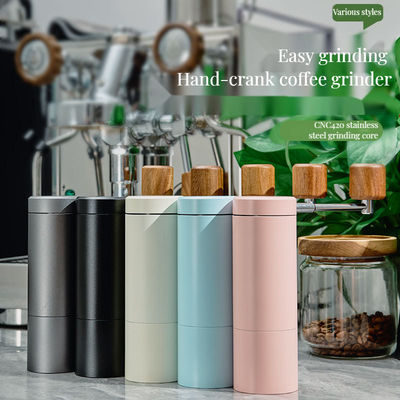 ポータブル 木器 現代のセラミック ブール コーヒー 磨機 手動 調整可能な粗さ