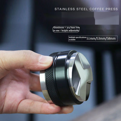 ステンレスステールコーヒー豆 改変セット 51mm 家庭用/カフェ用 双頭式平準化ツール