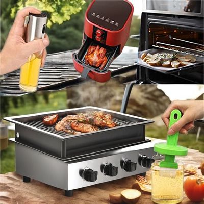 オイルエチガースプレーボトル 200ml 持続可能なガラスディスペンサー キッチンオイル ソーヤソース BBQ