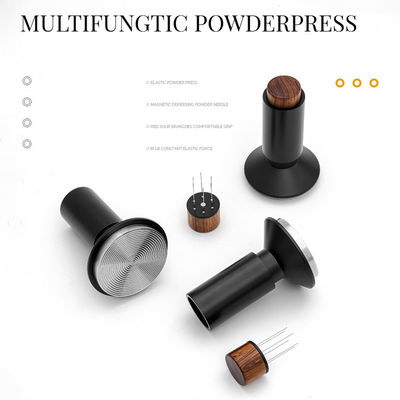 木製の2イン1コーヒータマー WDTツール 51mm 53mm 58mm レストランや家庭用コーヒー用