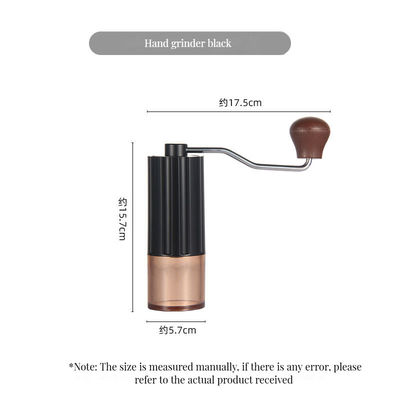25g-30g 容量 精密磨きのためのステンレス鋼 円形バール 手動コーヒーグリル