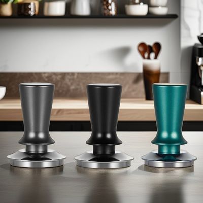 バリスタのカスタムロゴ エスプレッソツールのためのスタックされた気圧校正スプリングロードタంపుラー