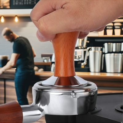 鋳鉄 ポータブル ステンレス スチール コーヒー タムパー 51mm 53mm 58mm バリスタ キッチン エスプレッソ ディストリビューター用のサイズ