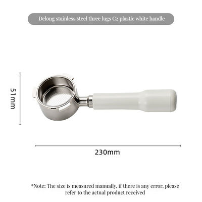 感謝祭スペシャル 51mm セラミック エスプレッソ 木製ハンドル付き 底のないポータフィルター