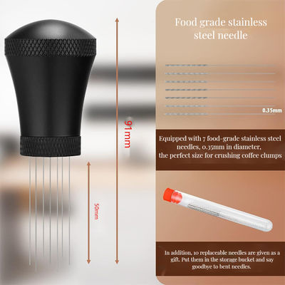 ステンレス鋼 エスプレッソ針ミキサーとセラミックコーヒー粉末配送ツール