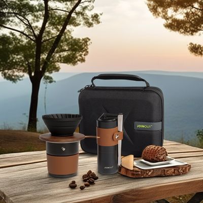 陶器製のポルセランコーヒーカップ コーヒー愛好家向け 屋外コーヒーメーカーキット
