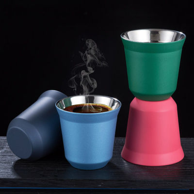 80ml 容量 コーヒー ティー ビール または 水 用の ステンレス 鋼 コーヒー カップ