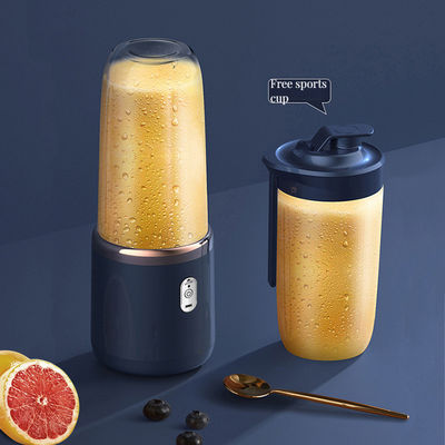 スーパーマーケット 容器とバッテリー充電付きのポータブルバンブージューサーブレンド 400ml