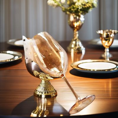 ブルゴーニュ の 豊かな 味 を 味わう ボルドー ワイン と 鉛 のない 結晶 の 珀 杯