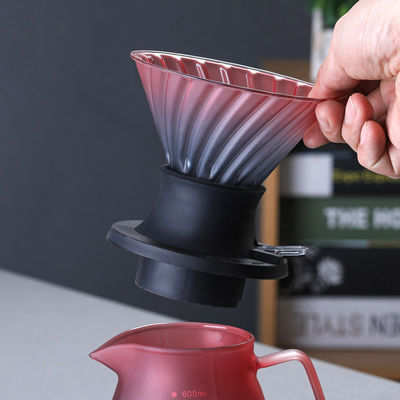 すべての適用される人 精巧な豪華 手作り ボロシリケートガラス コーヒー ティーセットを注ぐ