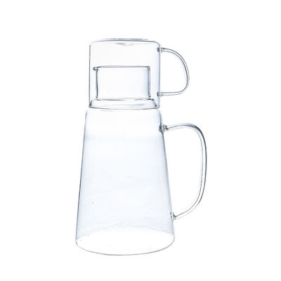 モダンデザイン 温水/冷水 缶 汁 飲み物 カラフ グラス 容器 カップ付き