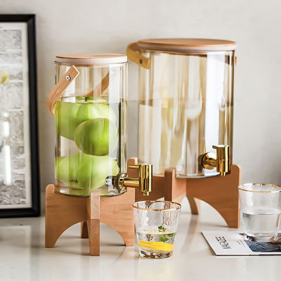 水瓶 スポーツ Bpa カスタマイズされたカラーガラスディスペンサー 2800-7000ml レモンジュース ティーパーティーの容量