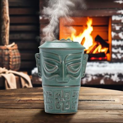 大容量の水カップ 蓋とスプーン サンキシンデウイ文化デザインスタイル