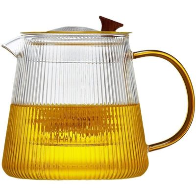 高ボロシリケートガラス茶碗-1000ml クラシックデザインと耐熱ハンドル