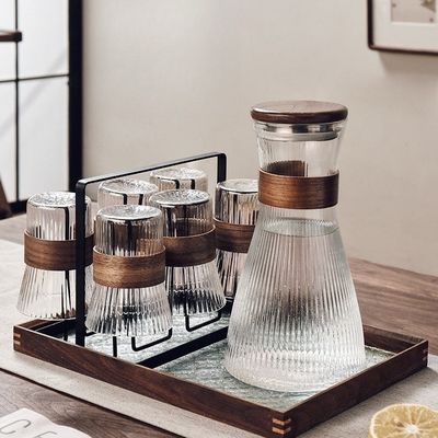 オーダーメイドサイズ 高ボロシリケートガラス飲料セット 現代の家庭用冷水のボトル