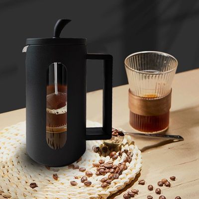 カスタマイズされたロゴ 600ml カフェとモカの使用のためのクラシックフランスプレスセラミック素材