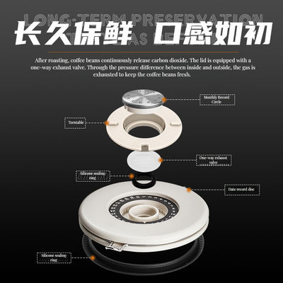 食品保管パッケージ 保存可能な 304 ステンレス コーヒー缶