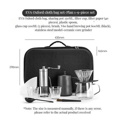 このポータブル旅行セットで 持続可能なコーヒーの修正を