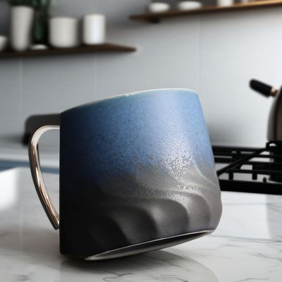 オーダーメイドロゴと色変更機能のボーンコーヒーカップ