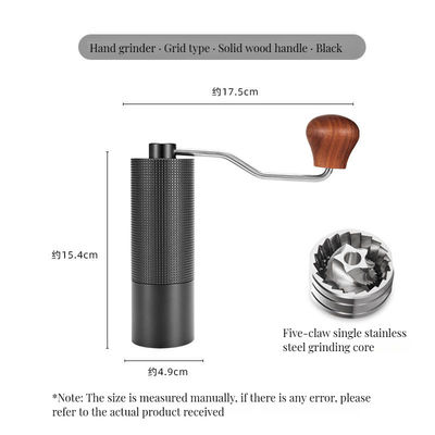ハンドタッチデザインと調整可能な設定付きのポータブルマルチ機能コーヒーミルナー